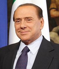 Italian prime minister, Silvio Berlusconi